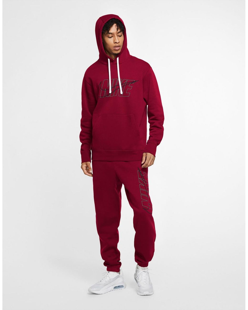 nike sportswear men's fleece tracksuit