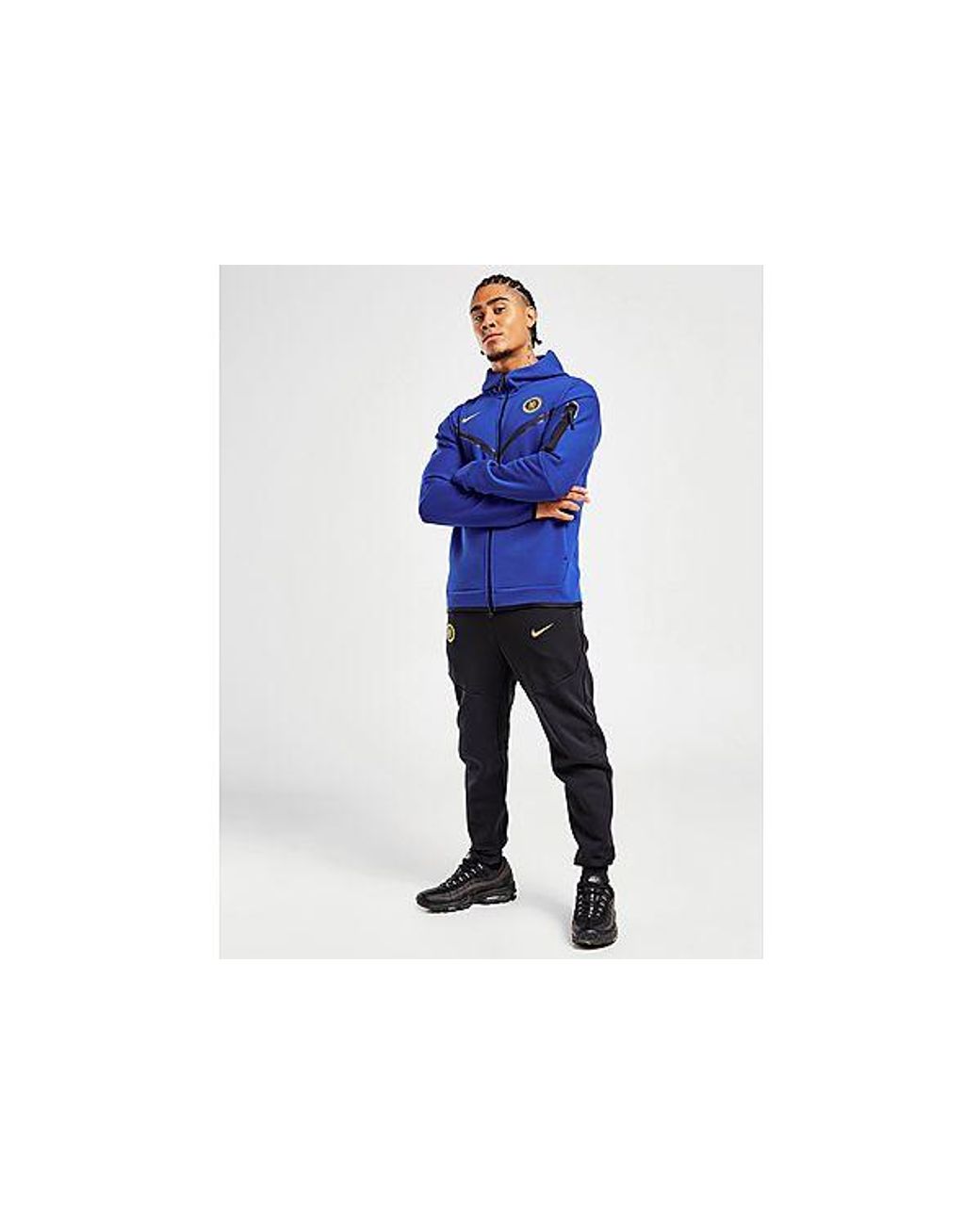 Nike Chelsea Fc Tech Fleece Joggers in Black for Men Lyst UK