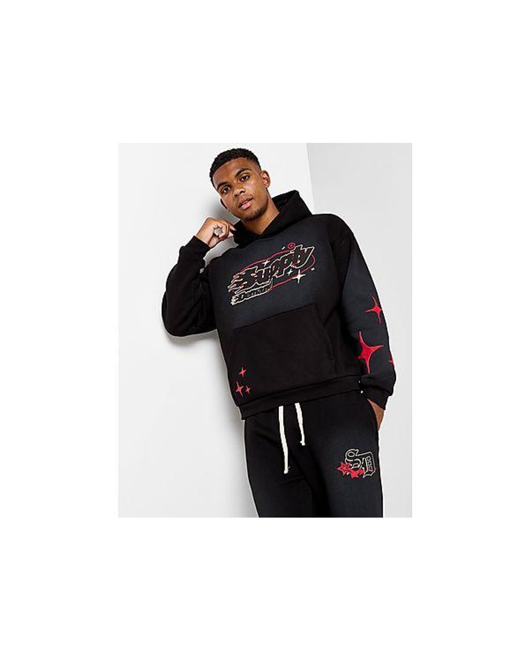 SUPPLY + DEMAND Blaney Hoodie in Black for Men | Lyst UK