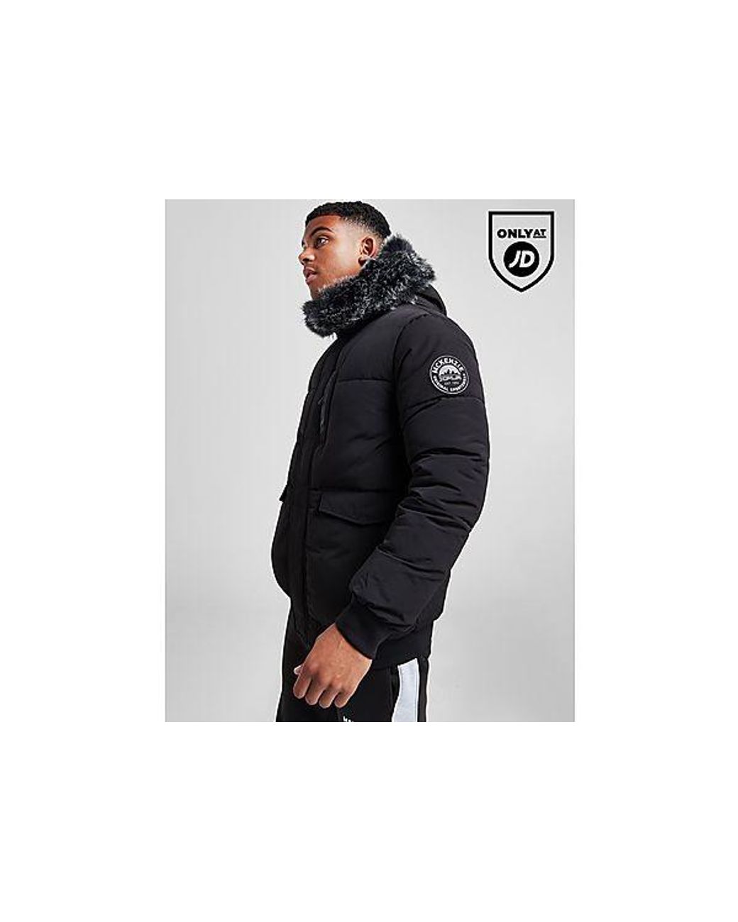 Harness Parka Jacket da Uomo di McKenzie in Nero Lyst