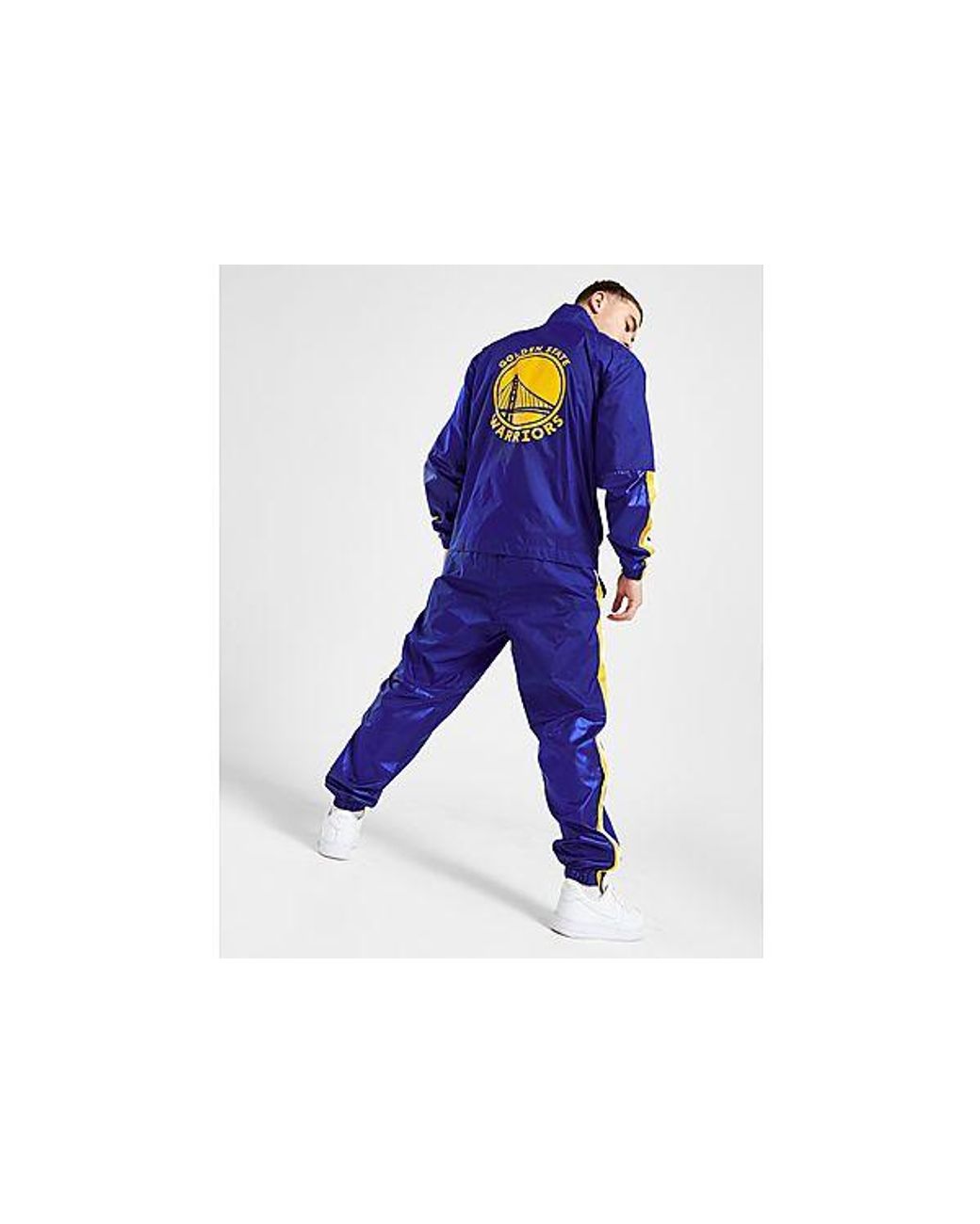 Nike Golden State Warriors Showtime Dri-FIT NBA Full-Zip Hoodie Blue - RUSH  BLUE/AMARILLO/RUSH BLUE/WHITE