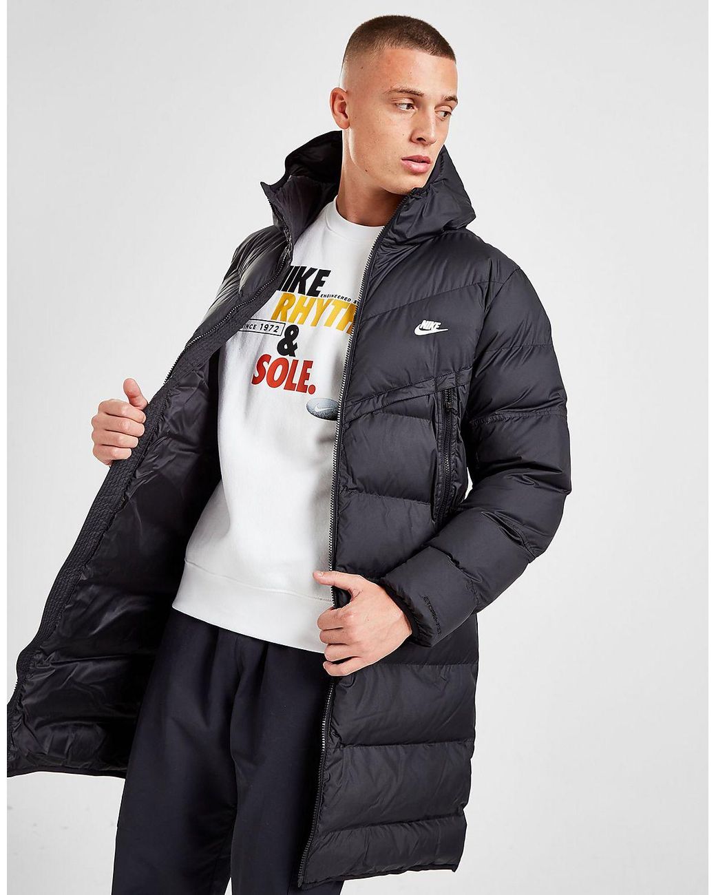 NIKE Storm Fitロングダウン Мサイズ Nike Sportswear Storm-FIT City Series Men's Hooded Jacket