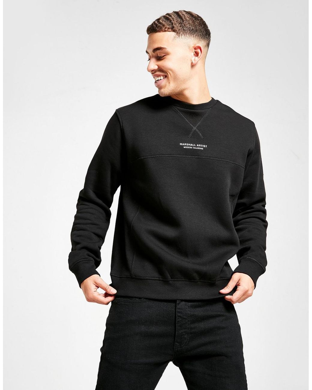 Marshall Artist Fleece Siren Crew Sweatshirt in Black for Men - Lyst