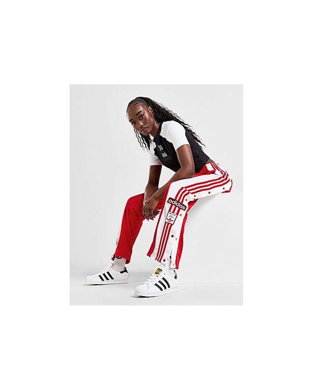 adidas Originals Adibreak Track Pants in Black Lyst UK