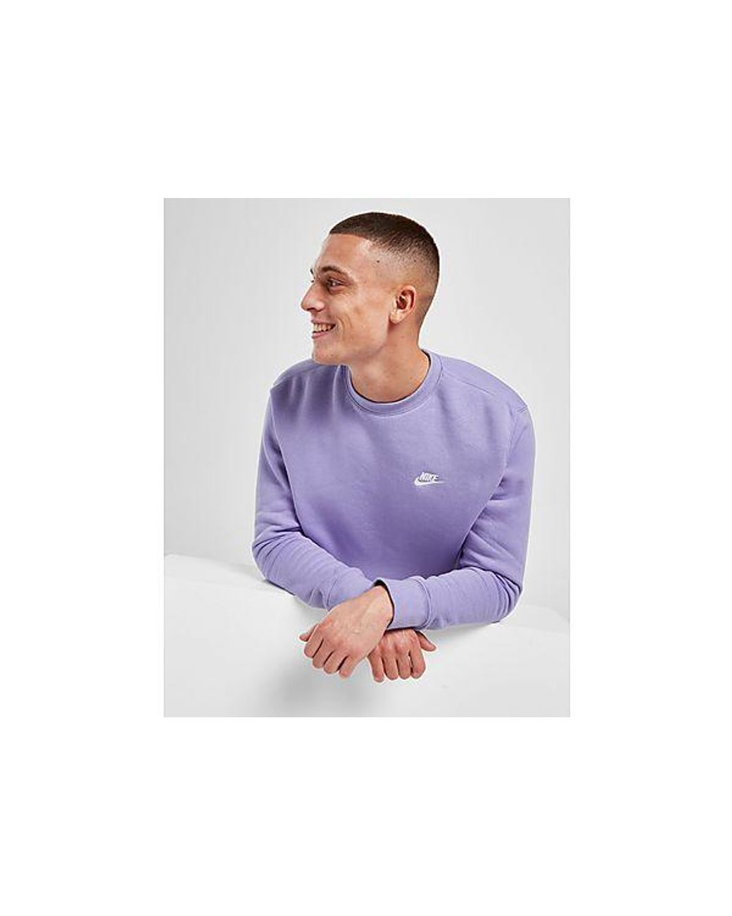 Nike Foundation Fleece Sweatshirt in Lila für Herren | Lyst DE