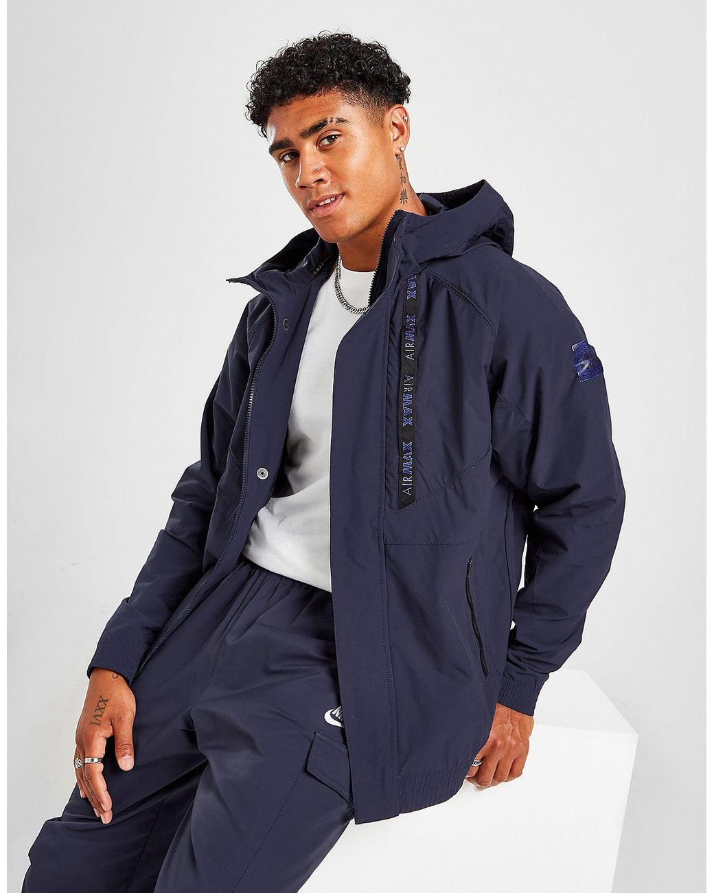 Nike Air Max Woven Lightweight Jacket in Blue for Men Lyst UK