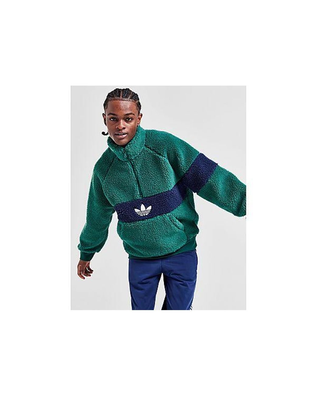 Adidas originals winter sherpa crew sweatshir sale