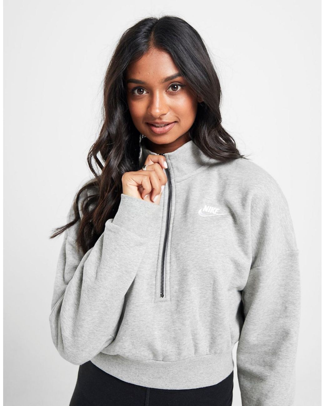 nike sweater crop