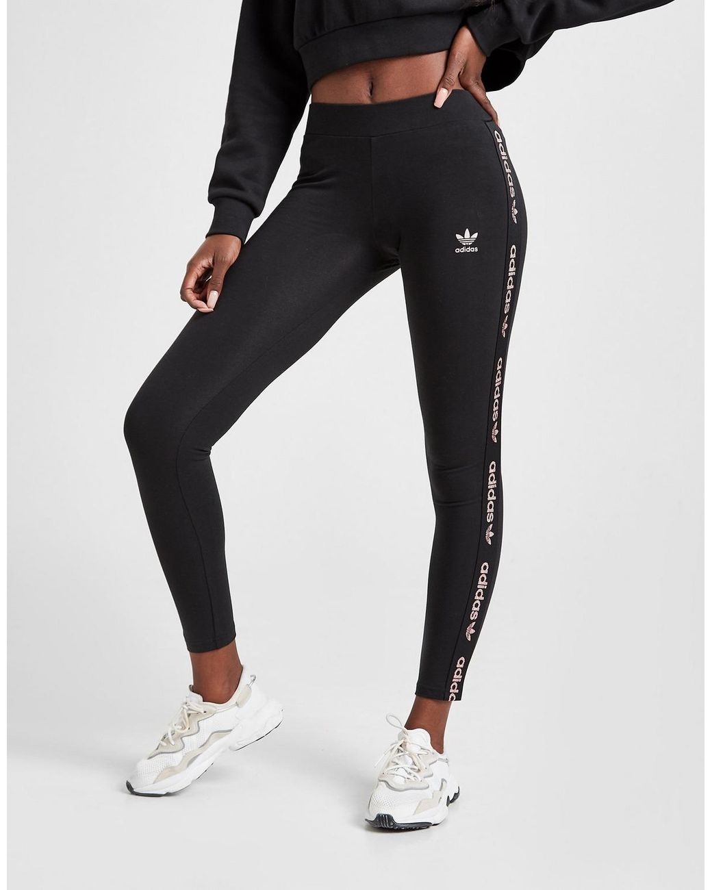 black and gold adidas leggings