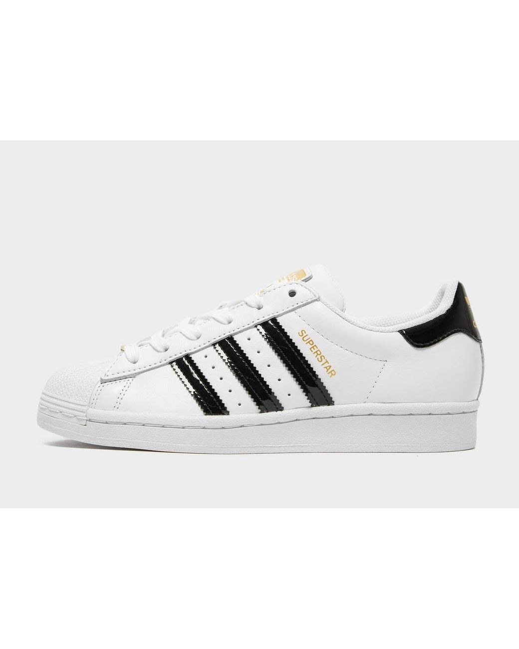 superstar sneakers in white and black