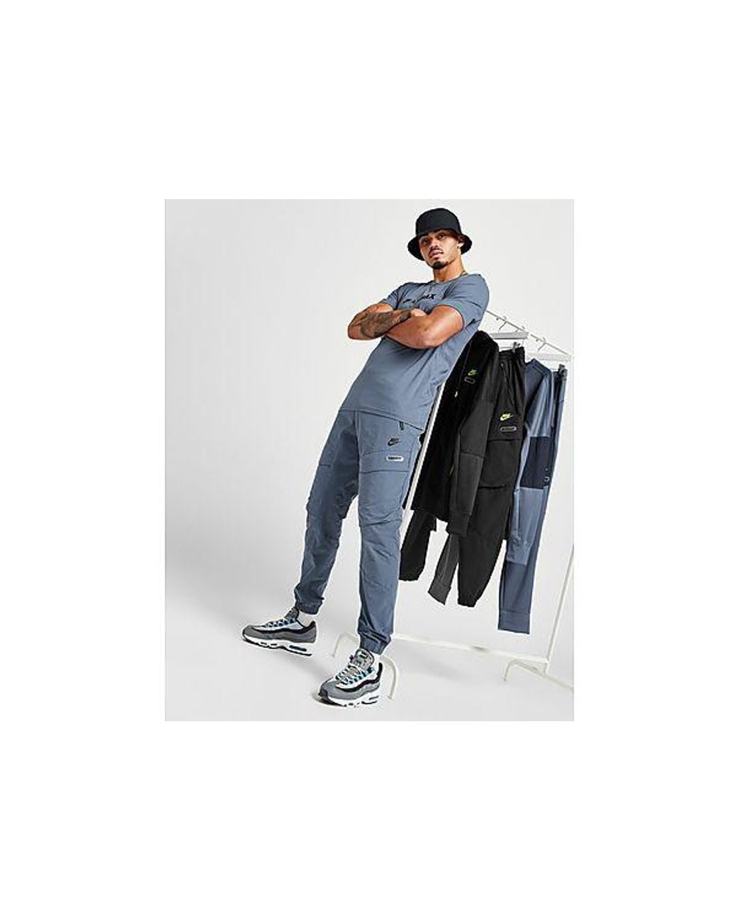 Nike Max Cargo Track Pants in Blue for Men | Lyst UK