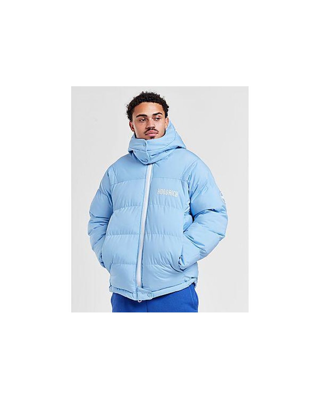 Light Blue Hoodrich Puffer Hoodrich Og Jacket Veste OG Phenom