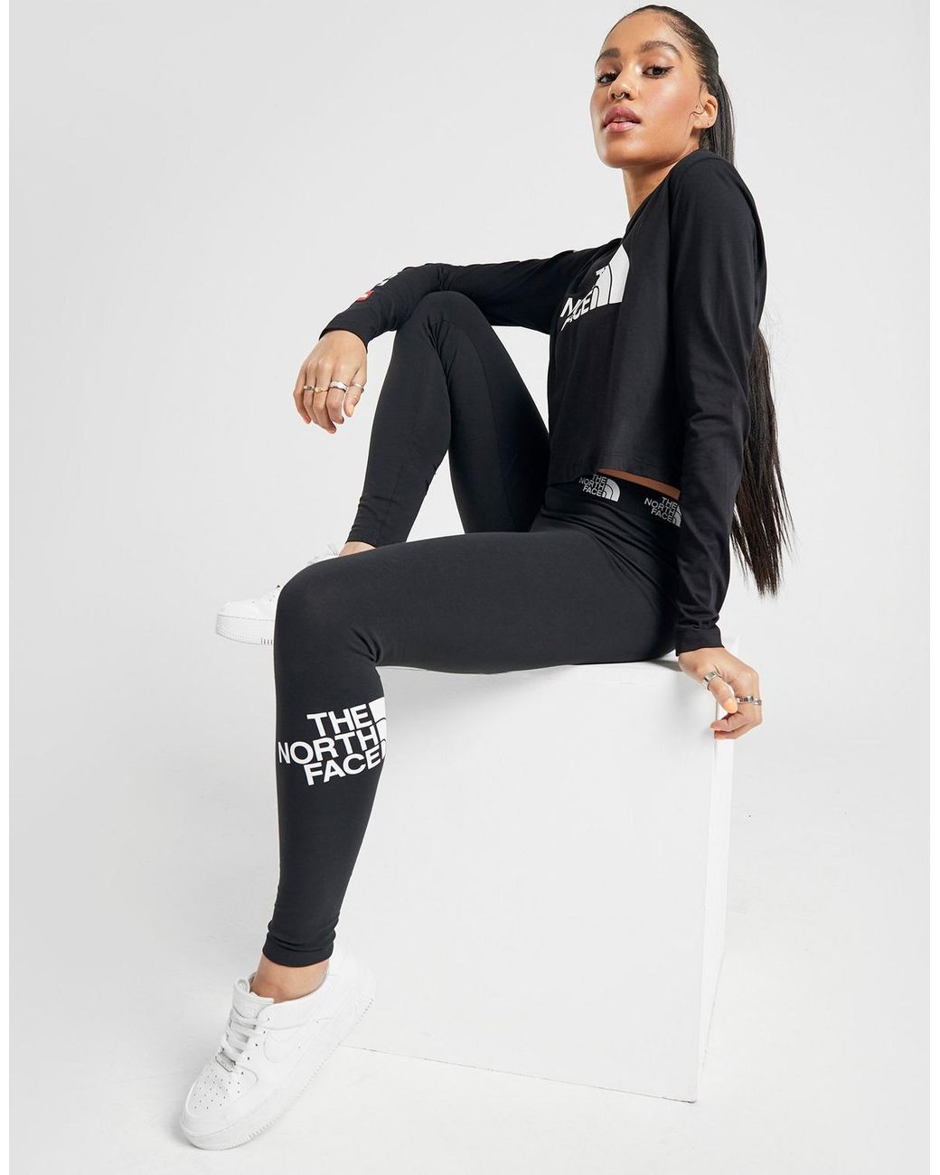 north face leggings black