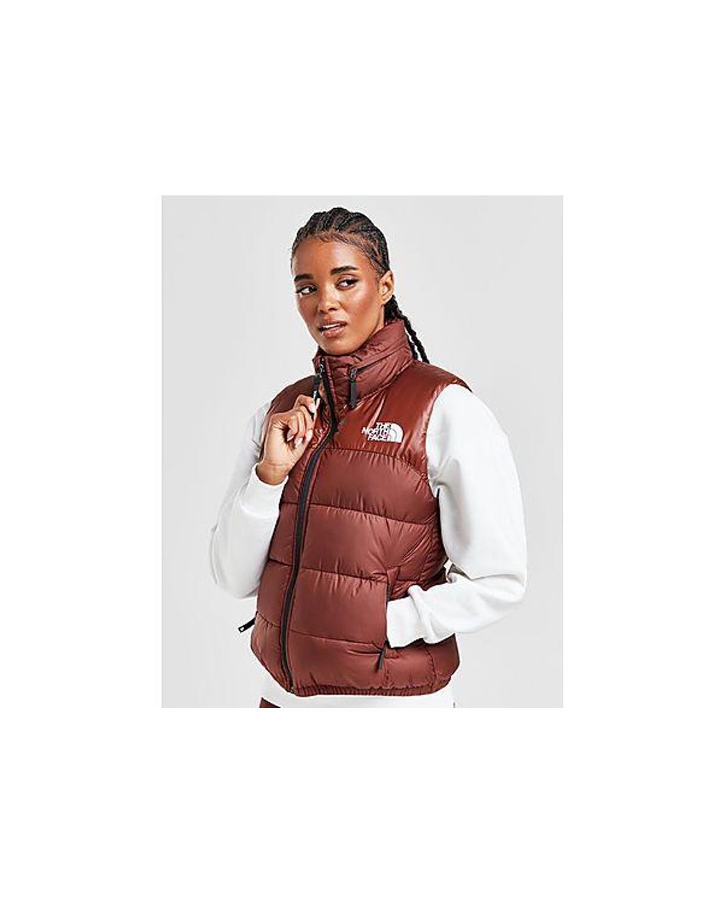 The North Face Logo Padded Gilet in Black Lyst UK
