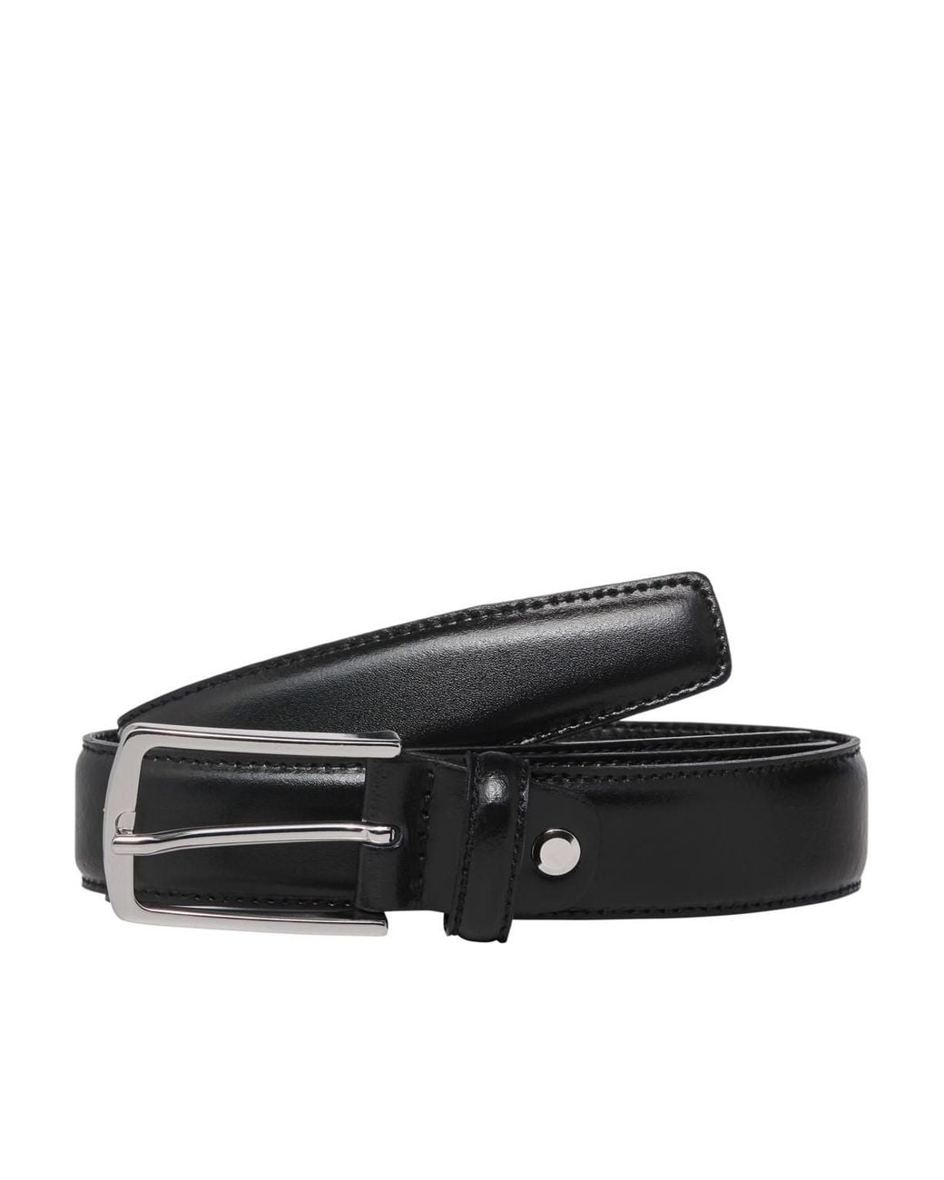 Jack & Jones Herren Ledergürtel Jacchristopher in Black für Herren