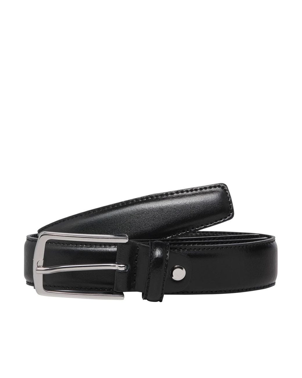 Jack & Jones Herren Ledergürtel Jacchristopher in Black für Herren