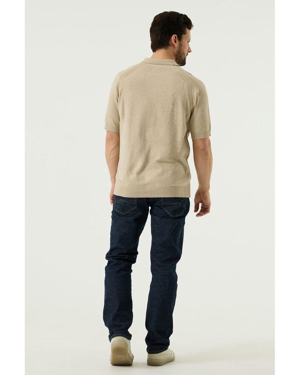 Pilot Polo Beige in het Natural voor heren
