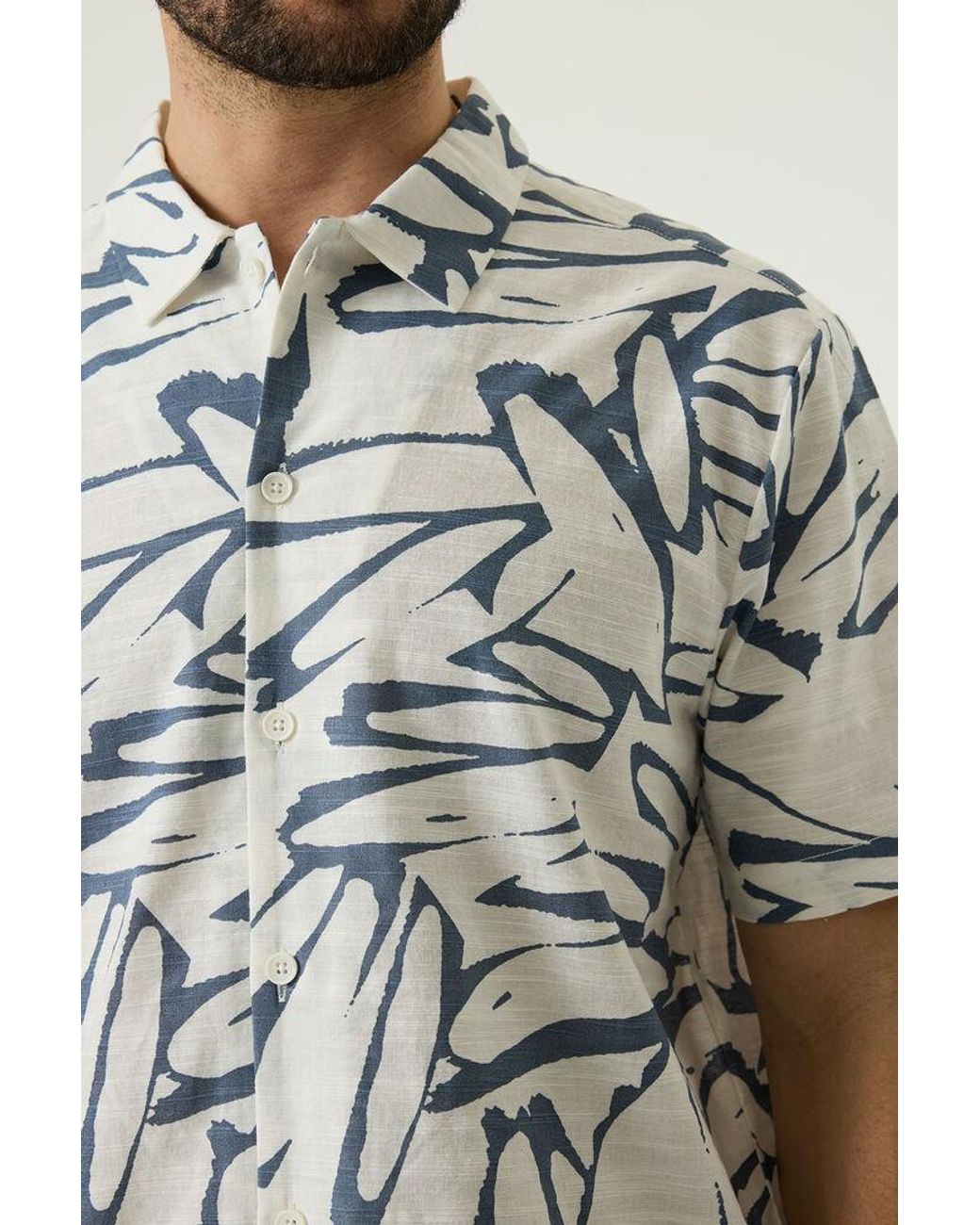 Pilot Overhemd Met Print in het Gray voor heren