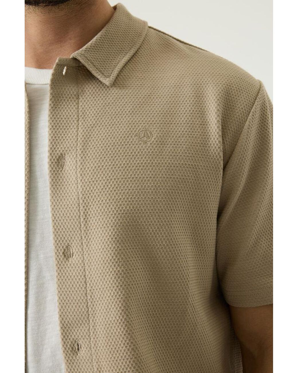 Garcia Pilot Overhemd Beige in het Natural voor heren