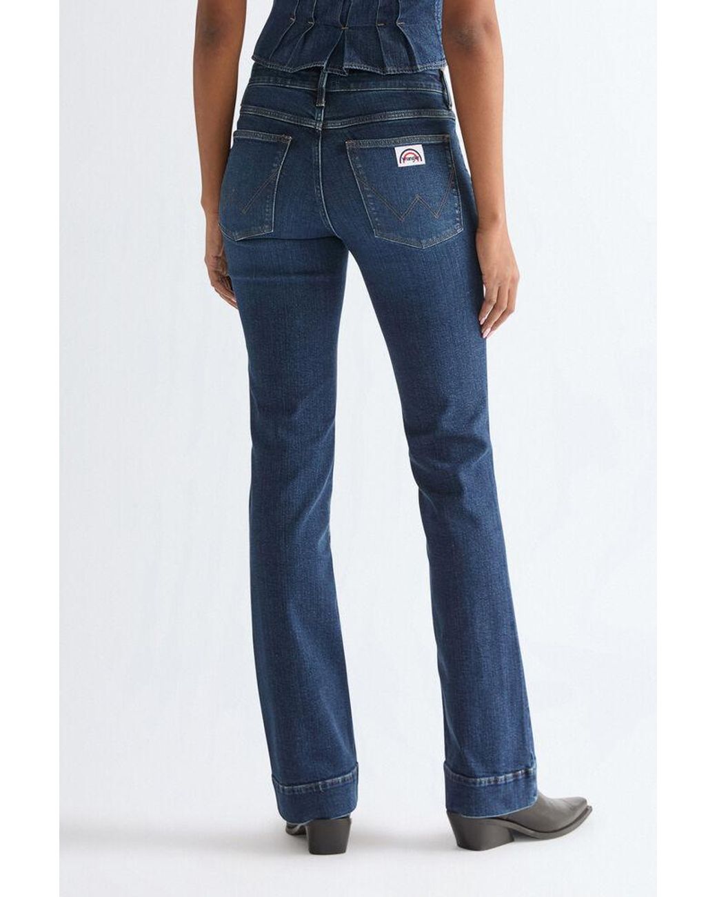 Wrangler Flare Pioneer Pop in het Blue