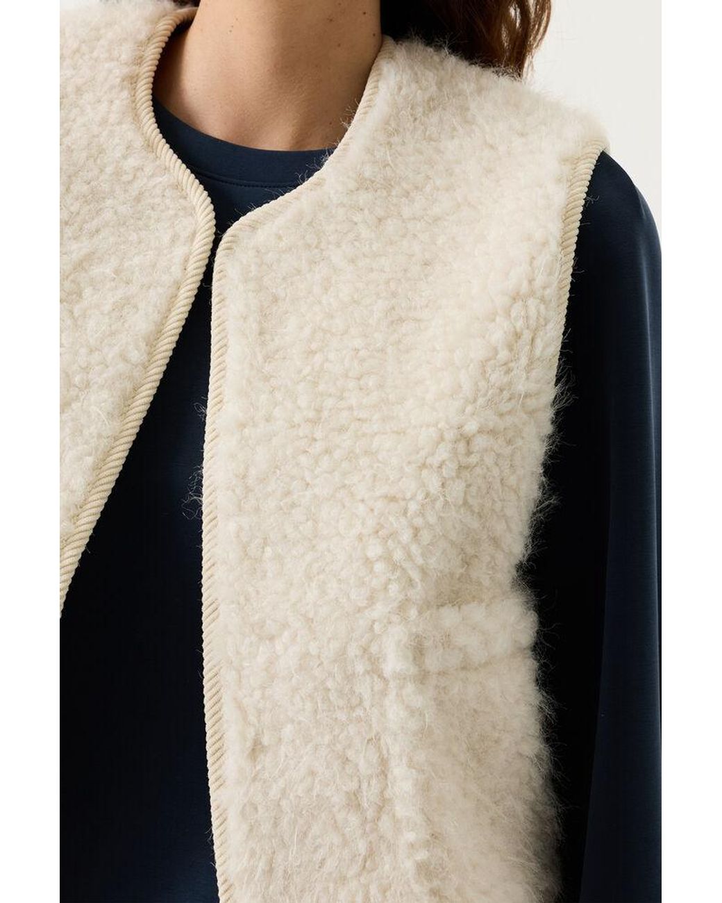 Tripper Teddy Gilet Gebroken in het Blue