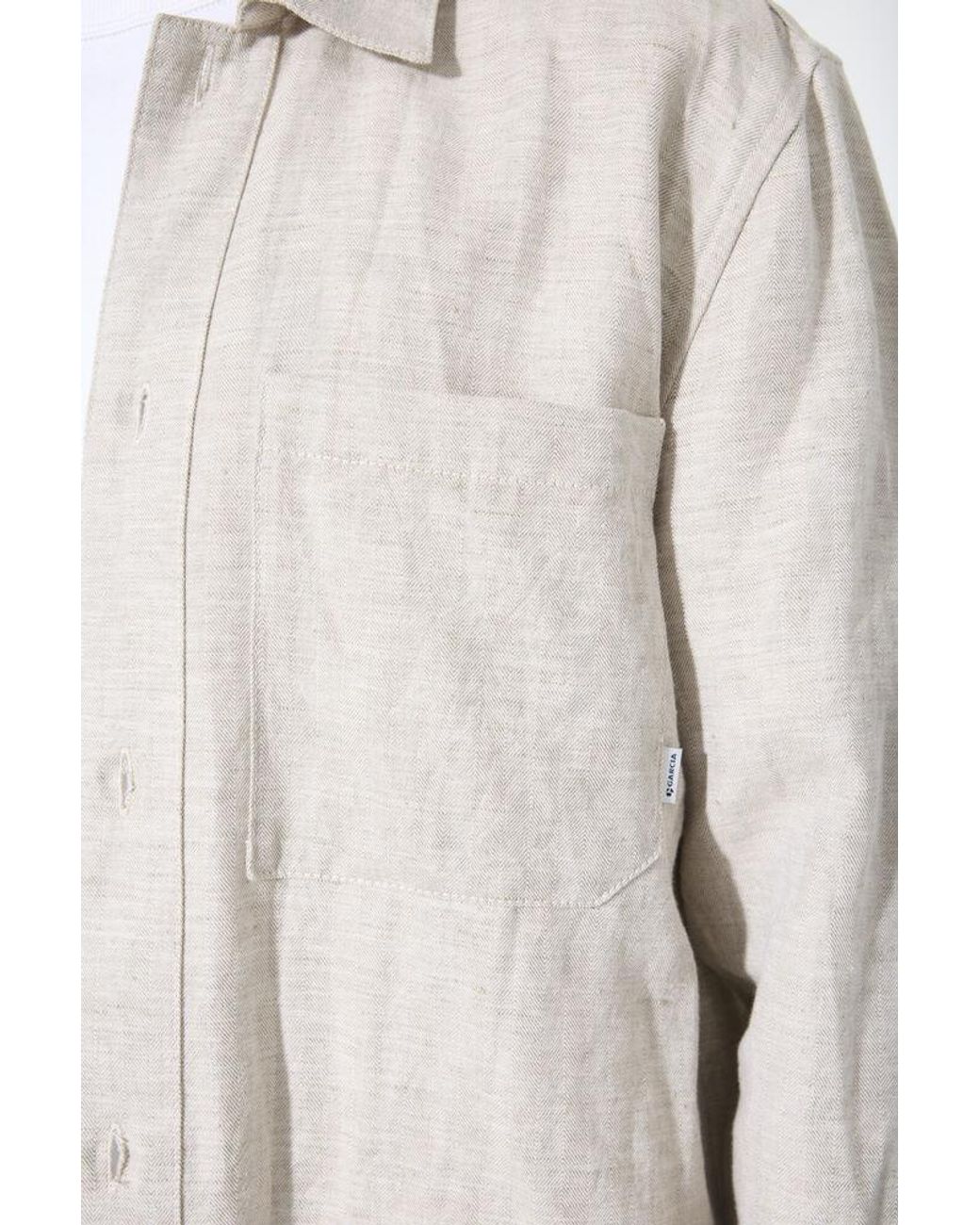 Garcia Overshirt Beige in het Natural voor heren