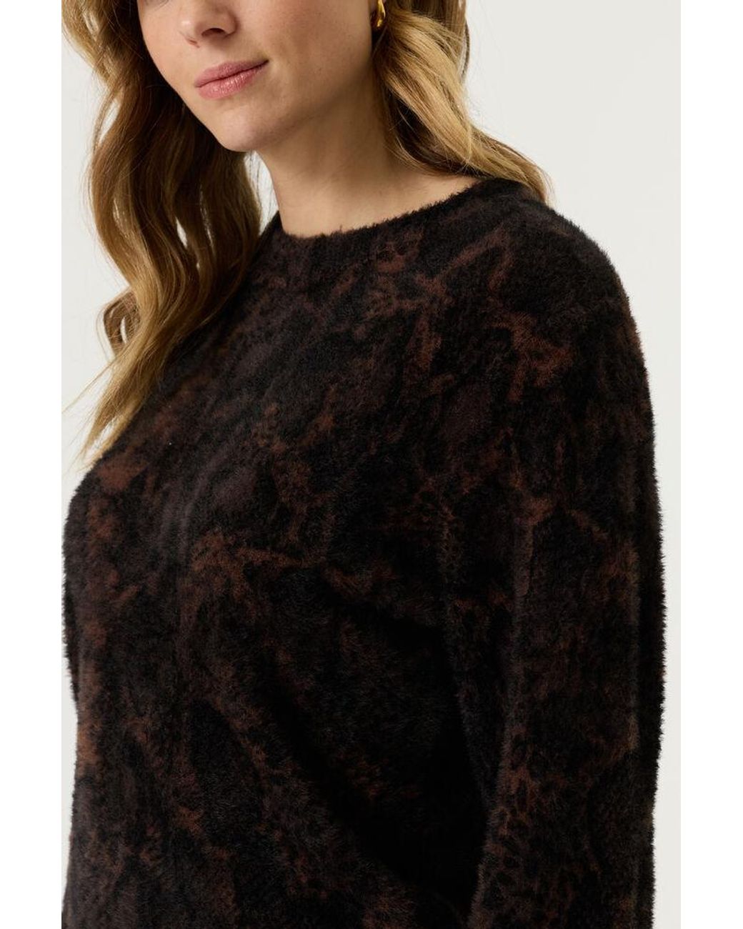 Garcia Trui Met Print in het Black