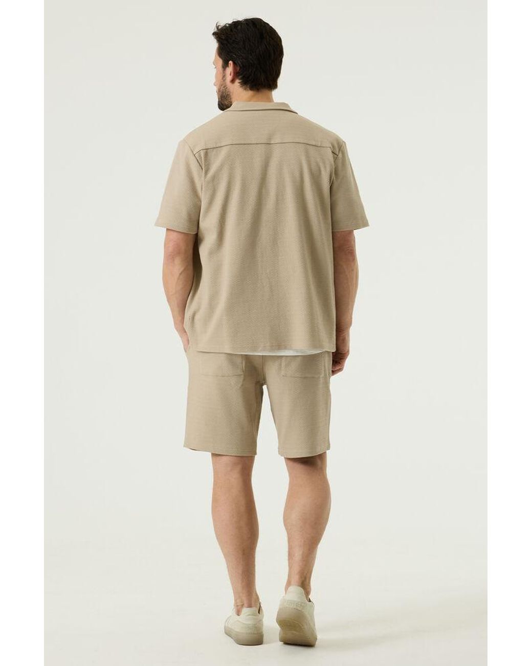 Garcia Pilot Overhemd Beige in het Natural voor heren