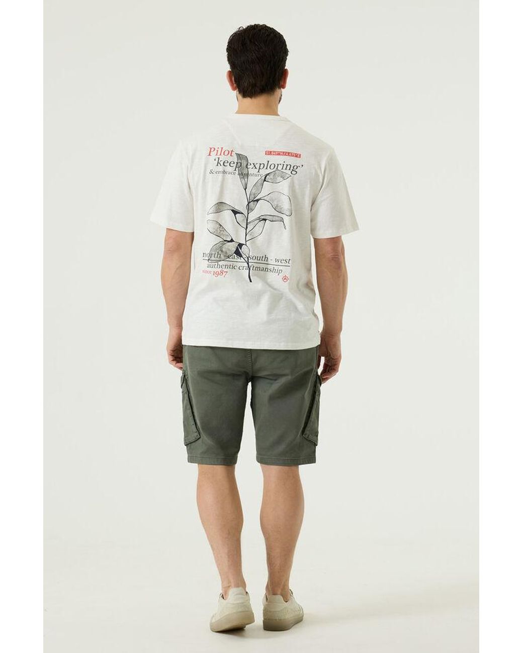Pilot Cargo Short in het Natural voor heren