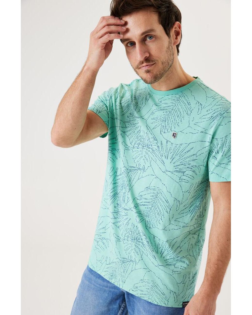Garcia T-shirt Mint in het Blauw voor heren | Lyst NL