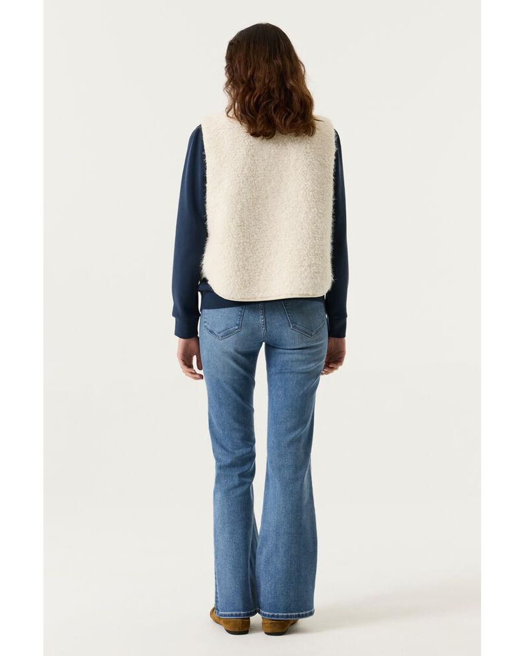 Tripper Teddy Gilet Gebroken in het Blue