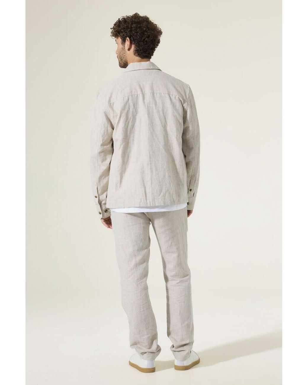 Garcia Overshirt Beige in het Natural voor heren