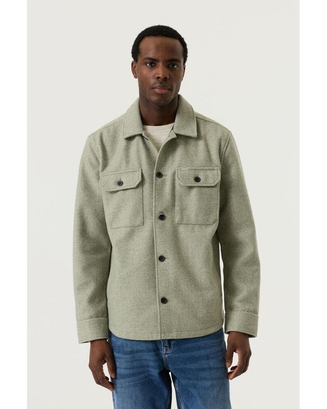 Garcia Overshirt in het Green voor heren