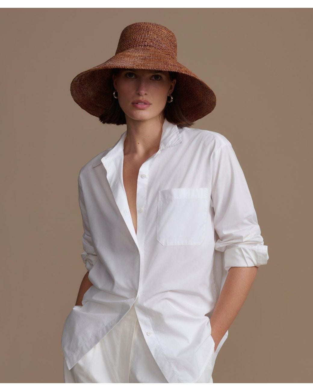 Jenni Kayne Soleil Hat in Brown | Lyst