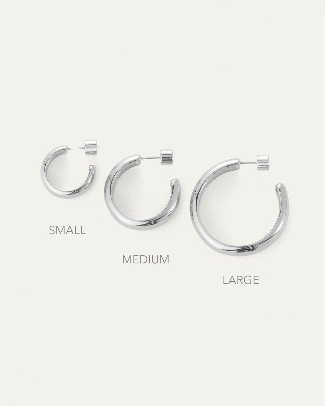 Jenny Bird Natural Staple Hoop Earrings - Large