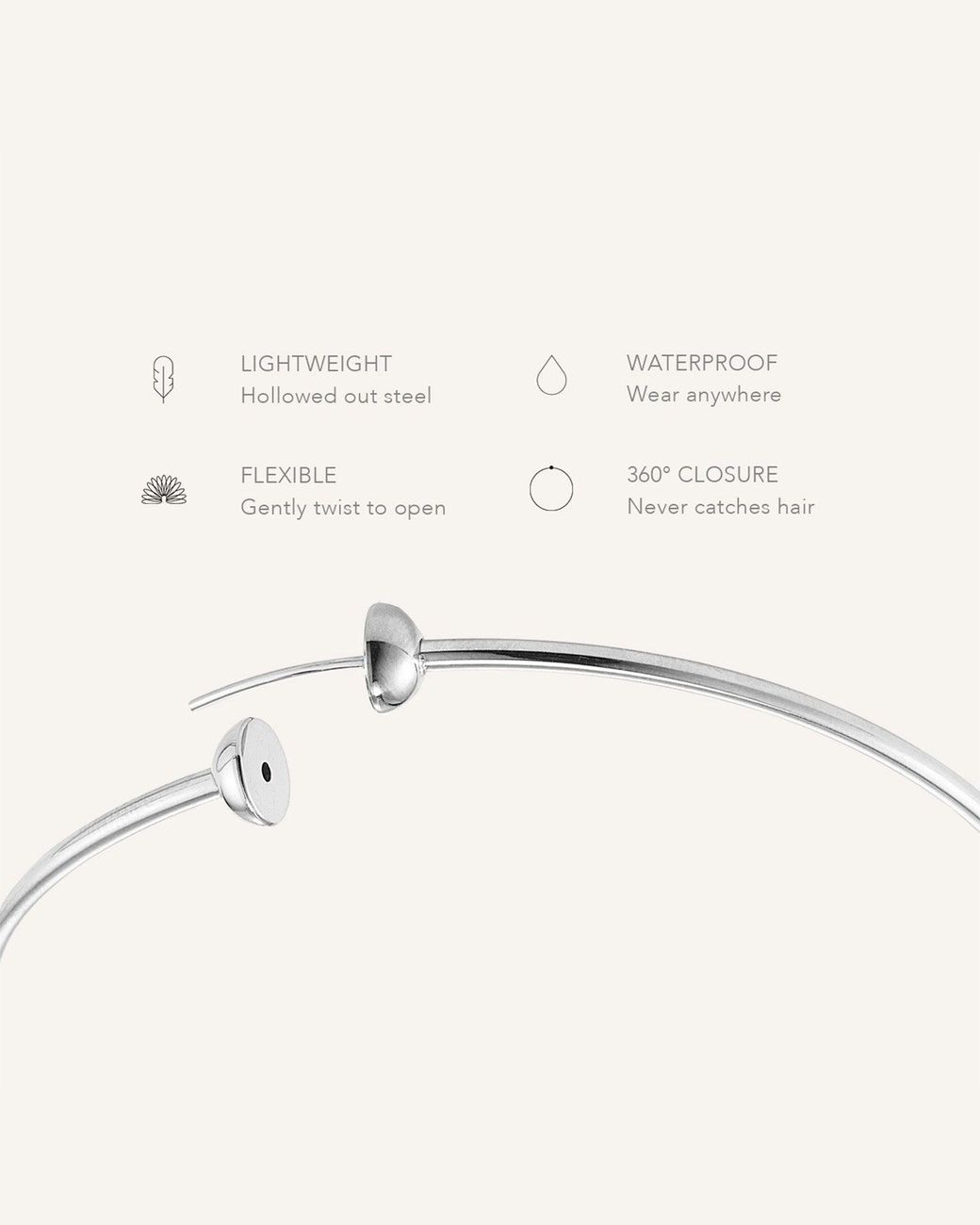 Jenny Bird Natural Icon Hoops - Medium
