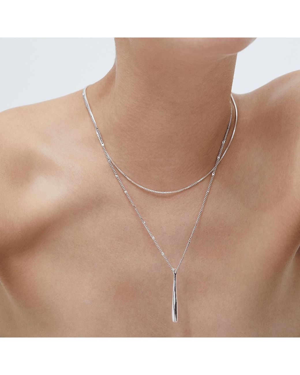 Jenny Bird Leana Pendant in Silver 