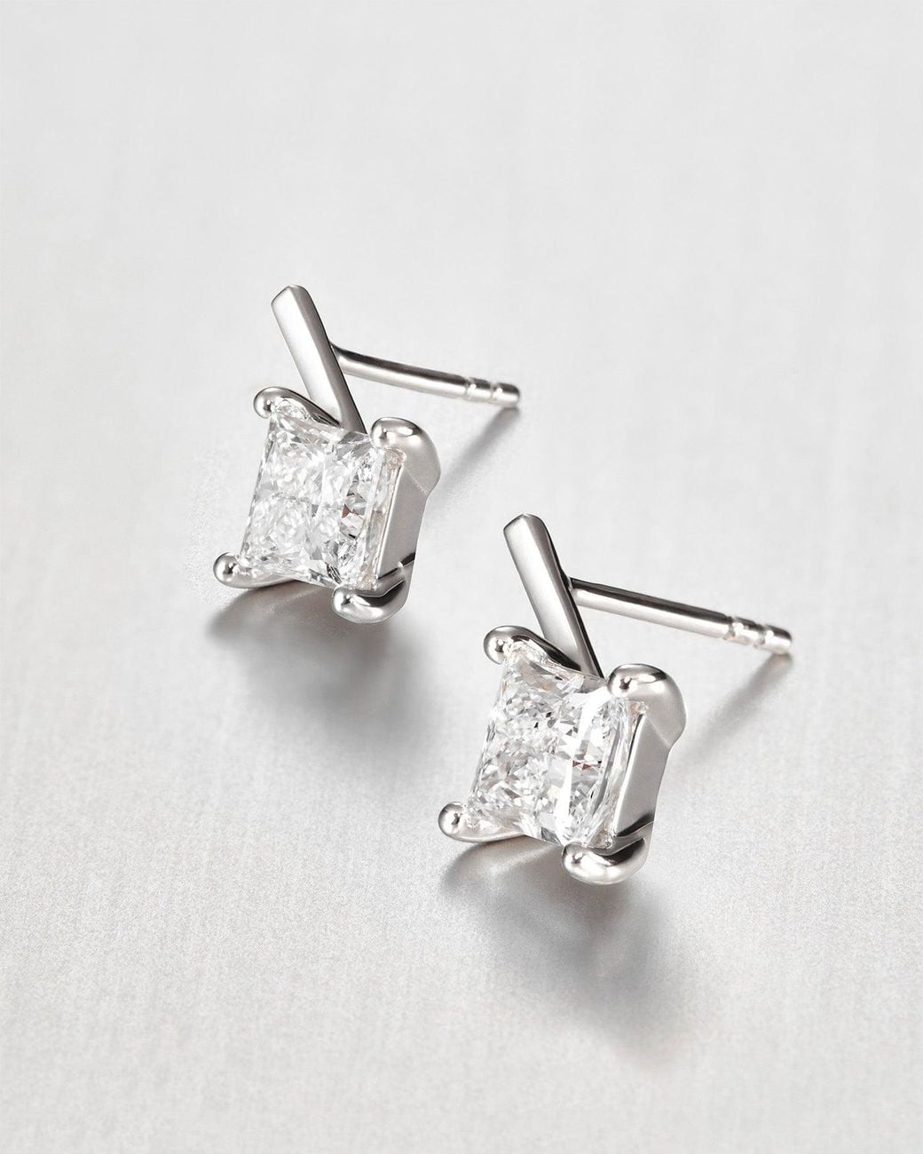 Jenny Bird Multicolor 14k Princess Cut Diamond Drop Earrings