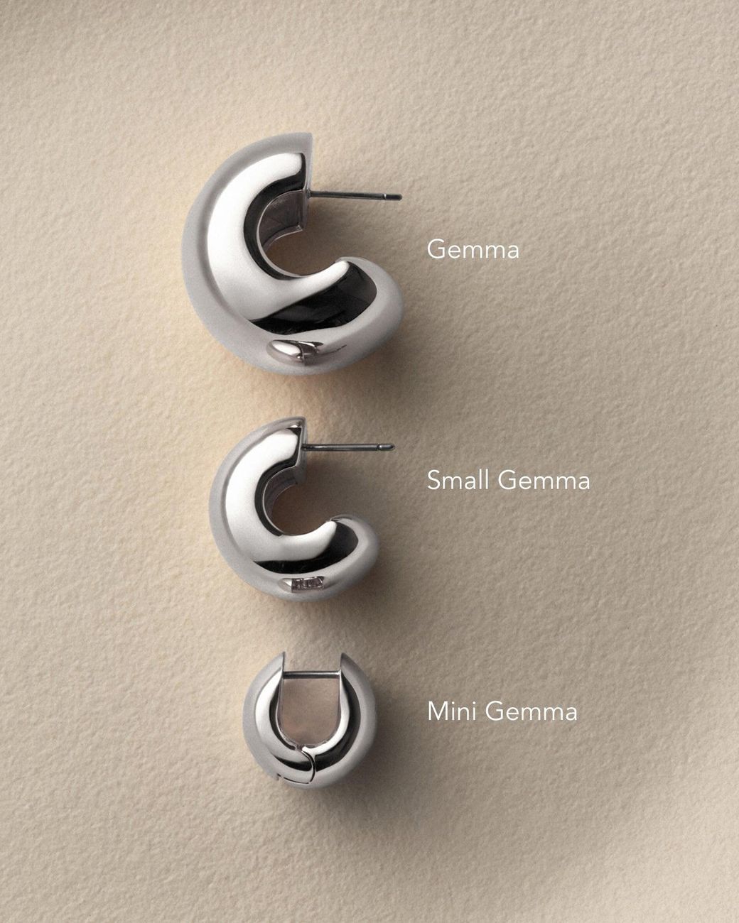 Jenny Bird Natural Small Gemma Hoop Earrings