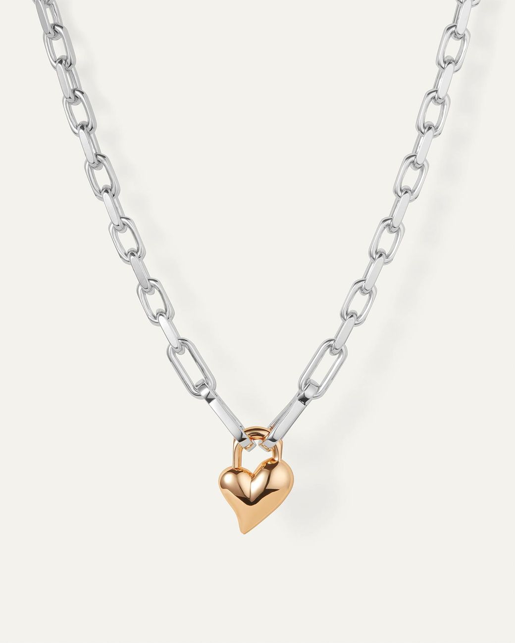 Jenny Bird Natural Padlock Heart Pendant Necklace