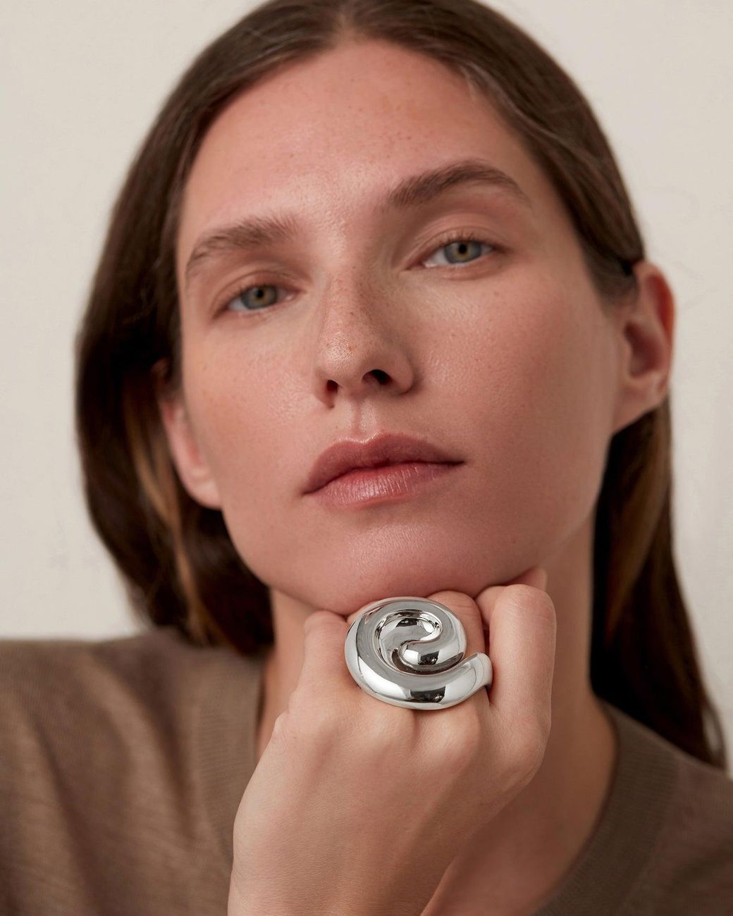 Jenny Bird Metallic Renzo Double Ring