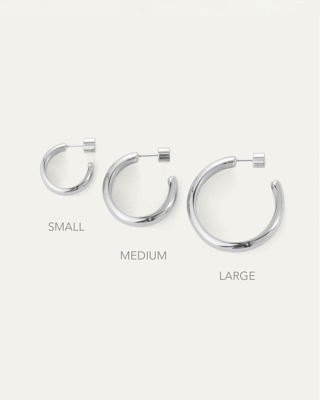 Jenny Bird Natural Staple Hoop Earrings - Small