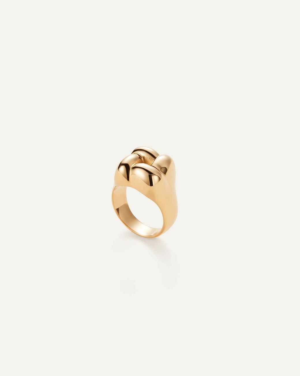 Jenny Bird White Woven Square Ring