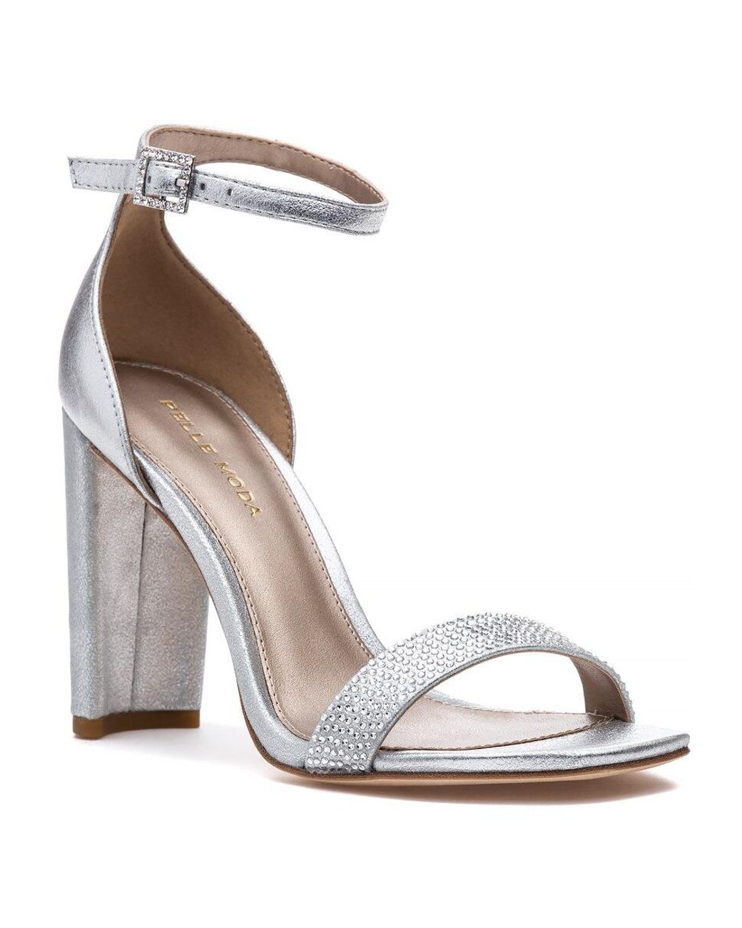 pelle moda silver sandals