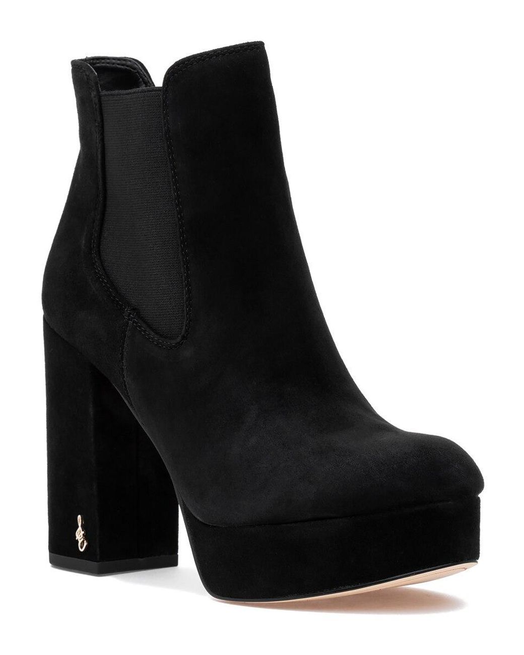 sam edelman abella platform suede booties