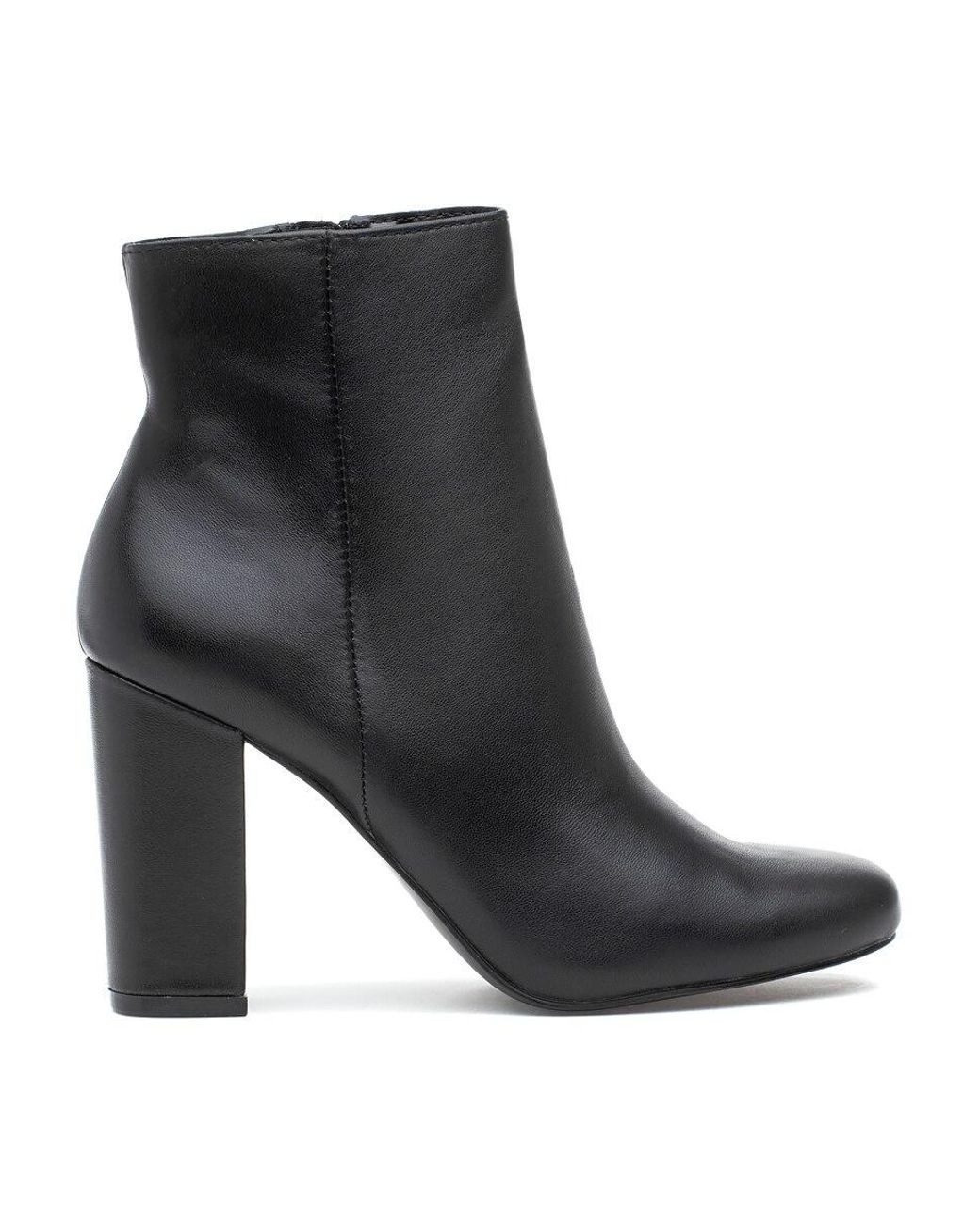black leather pixie boots