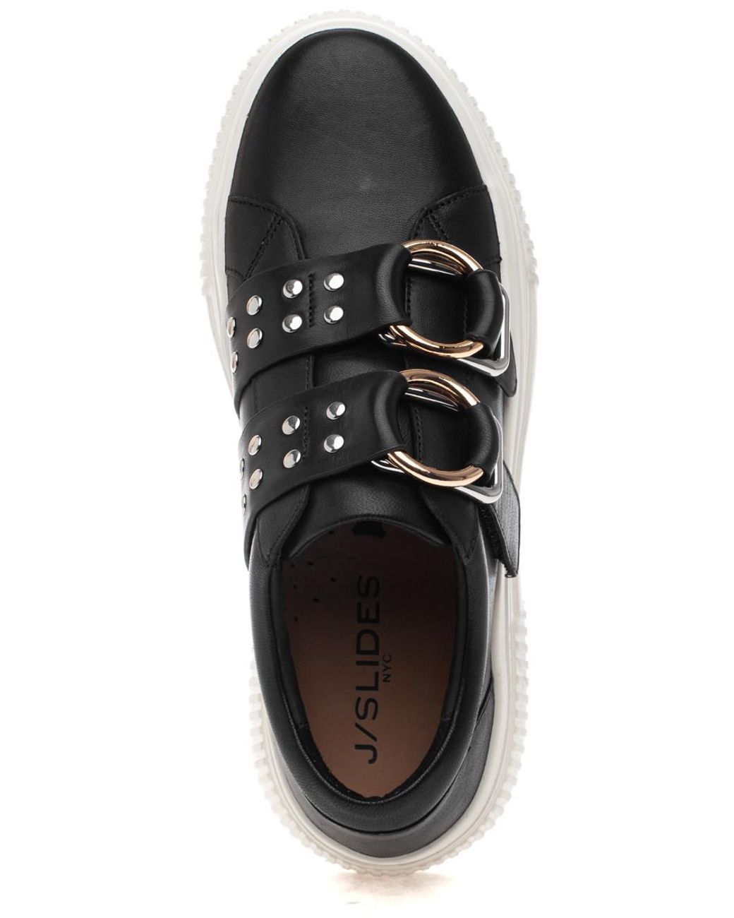 J/Slides - Noca Platform Sneaker - Black Leather 8