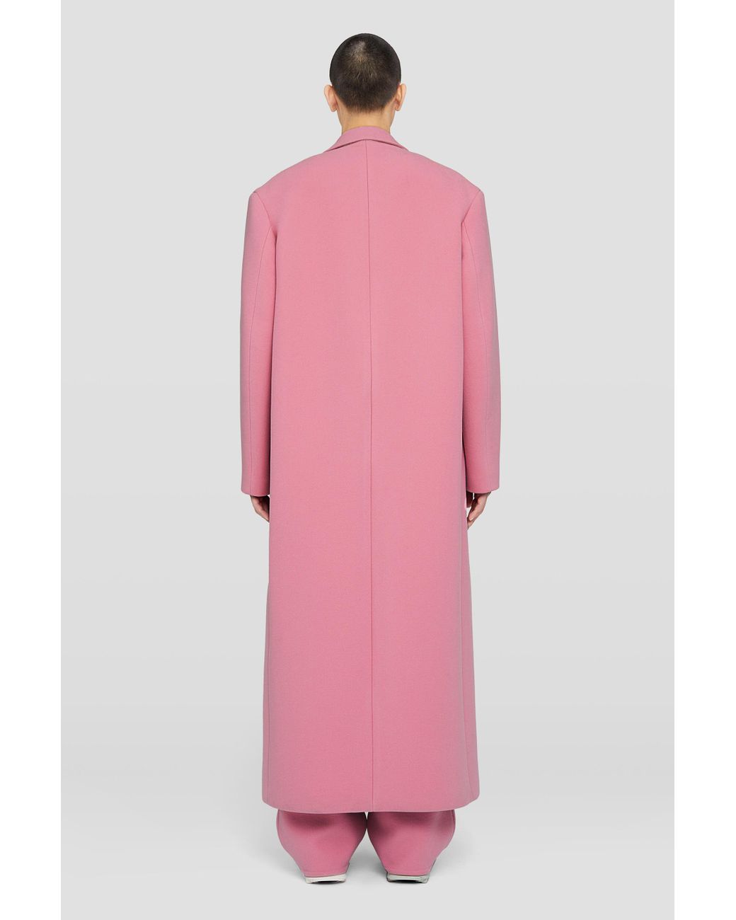 Jil Sander Tailored Coat in Pink for Men | Lyst