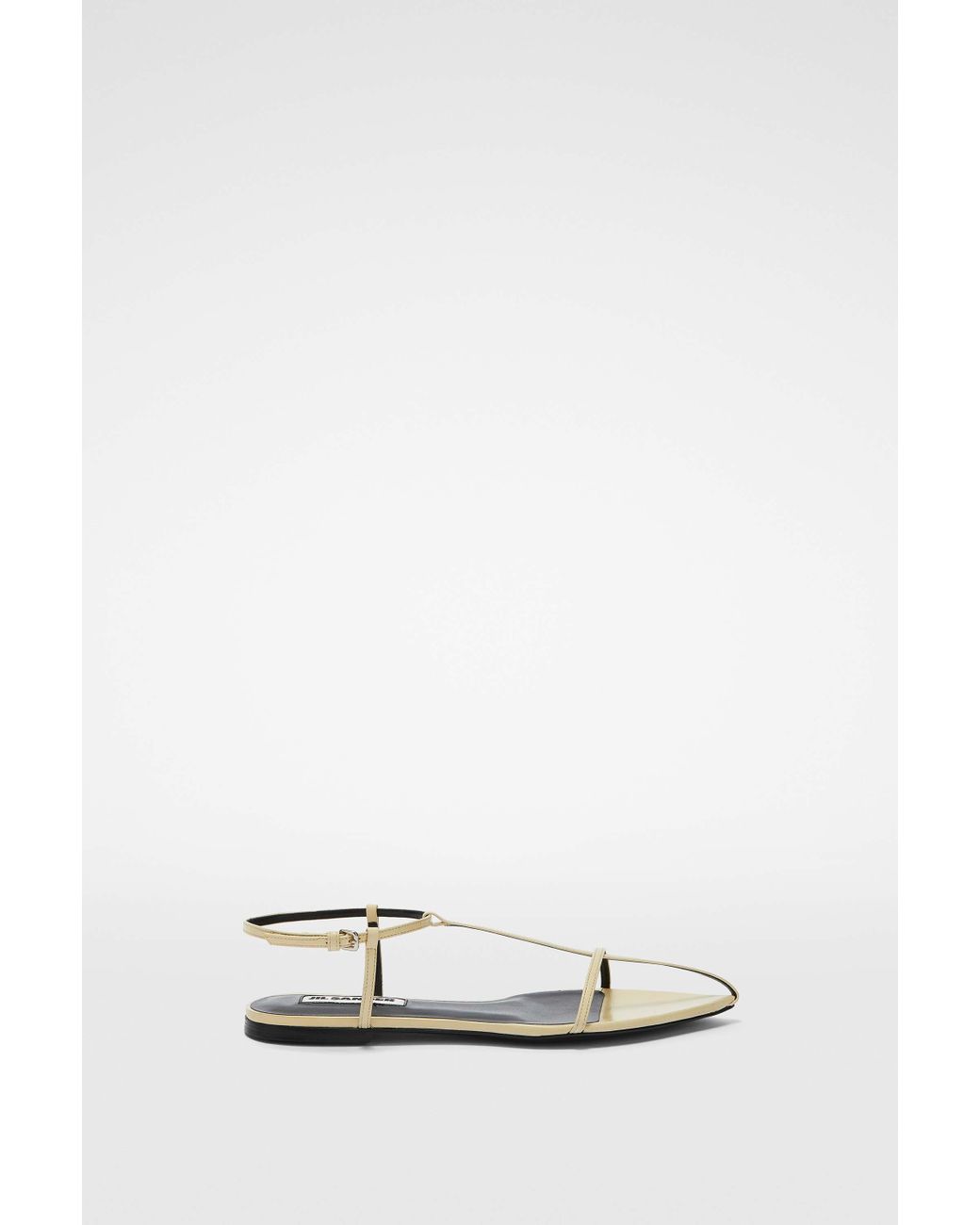 Jil Sander Flat Sandals in White Lyst