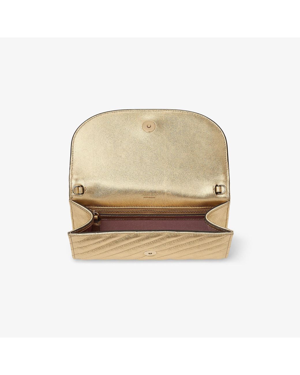 Jimmy Choo Natural Curve Wallet With Chain